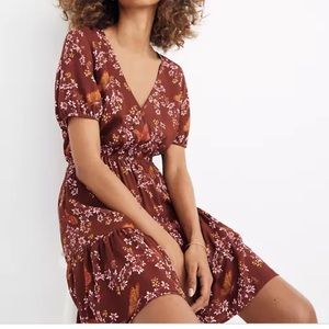 Madewell Ruffle Wrap Dress in Windowbox Floral